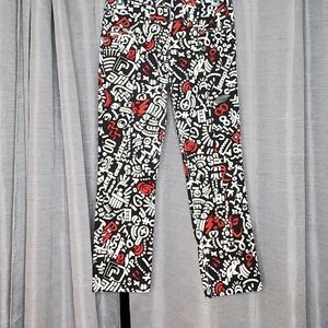 PACO RABANNE GRAPHIC PRINTED TEXT PANTS